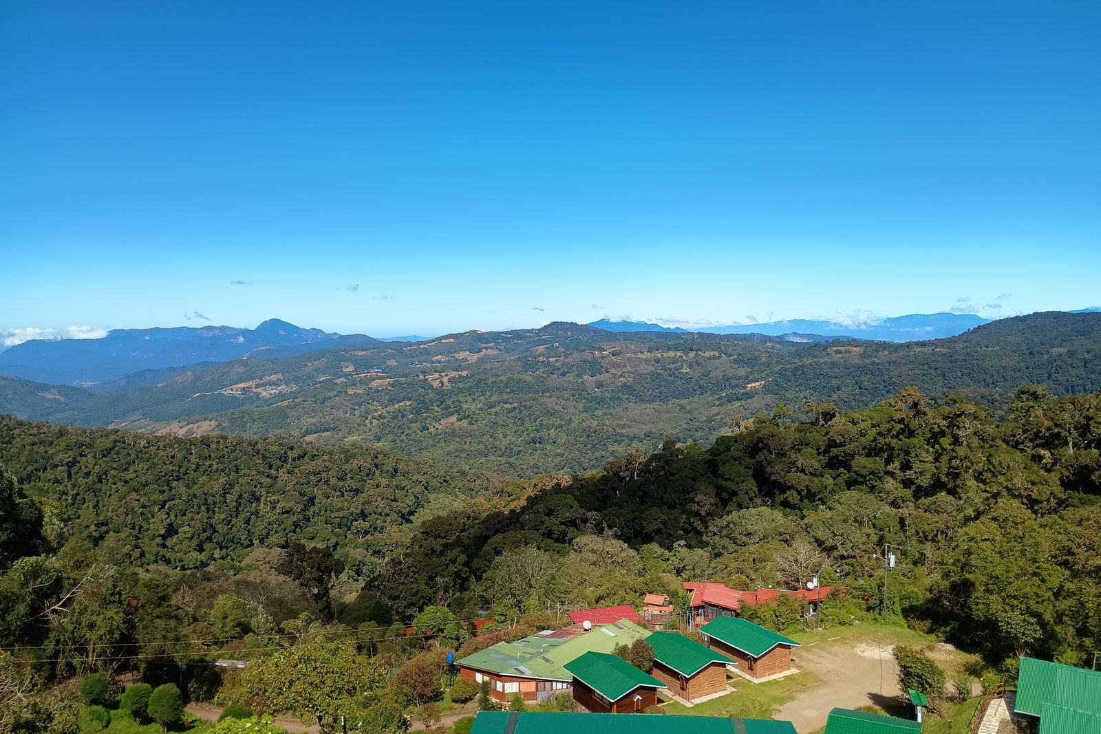 Forested mountains seen from Paraíso Quetzal Lodge, Costa Rica
